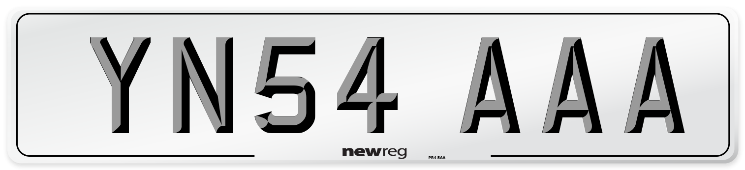 YN54 AAA Number Plate from New Reg